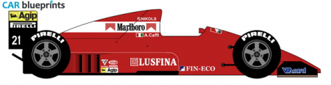 1989 Other Dallara F189 Ford DFZ OW blueprint